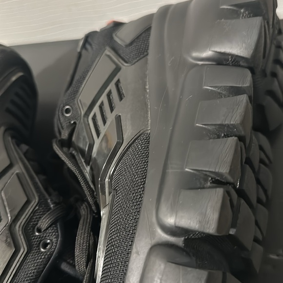 Prada Calzature Donna Nero maglia tech rubber wedge sneakers, Sz 35.5 - Picture 16 of 16